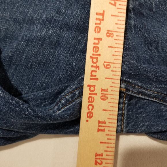 J Crew Jeans Womens 28 Bootcut Mid Rise Flare Crop Button Fly Dark Wash - Picture 9 of 11